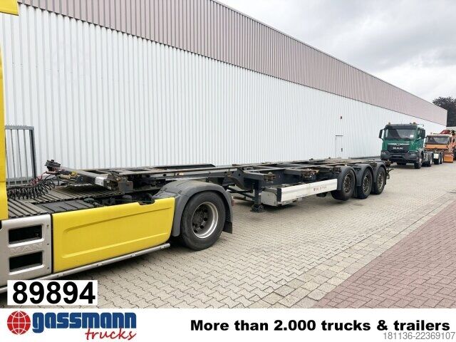 Wissellaadbak oplegger Krone SDC 27 eLTU4 Container-Chassi, 2x Liftachse,