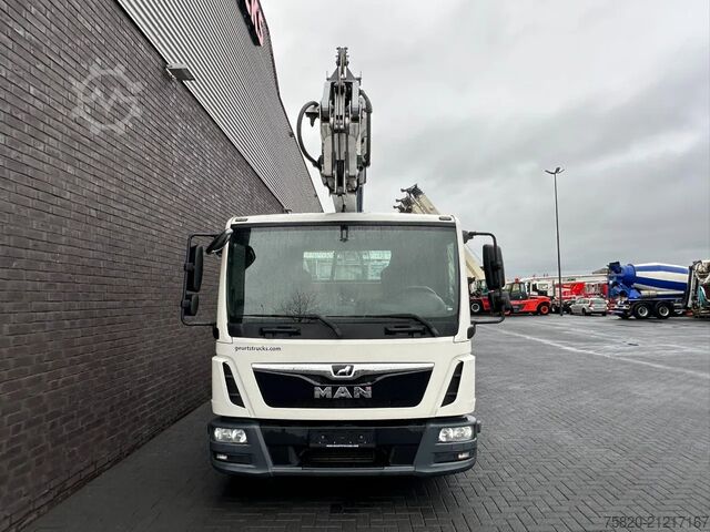 Crane truck MAN TGL 7.190 4X2 BB BOCKER AK37/4000 + JIB MONTAGE...