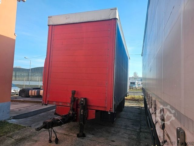 Open trailer with tarp ACKERMANN-FRUEHAUF Tandem Gardine, Edscha,Hubdach