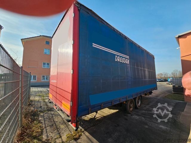 Open trailer with tarp ACKERMANN-FRUEHAUF Tandem Gardine, Edscha,Hubdach