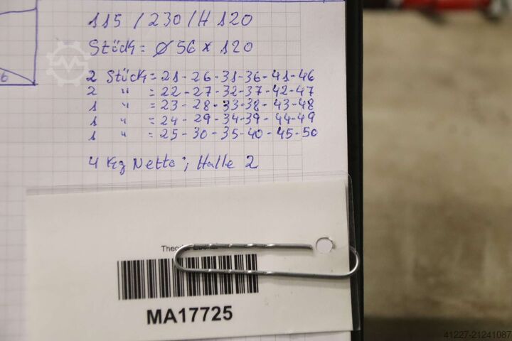 Step chuck precision chuck 7 pieces Schaublin Durchmesser 21 bis 50 mm