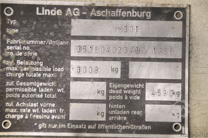 Forklift mast Linde H30T 3 to Triplexmast
