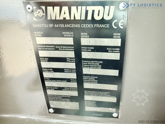 Off-road forklift Manitou MSI30 / DIESEL / DUPLEX 3350 / CABIN