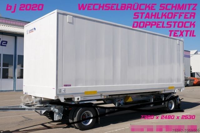 Schmitz Cargobull WKSTG 7,45 /STAHLKOFFER / TEXTIL / DOPPELSTOCK