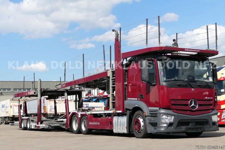 Autotransporter MERCEDES-BENZ Actros 2443 Autotransp. Kässbohrer 2-Tanks Retar