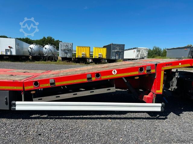 Semirimorchio ribassato KÄSSBOHRER SLS HS Tieflader mit hydr. Schwanenhals + Rampen