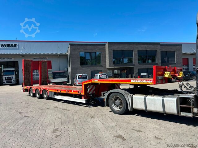 Semirimorchio ribassato KÄSSBOHRER SLS HS Tieflader mit hydr. Schwanenhals + Rampen