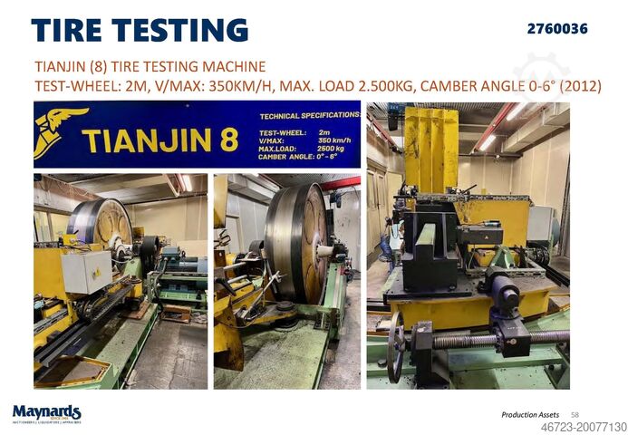 Reifenprüfmaschine Tianjin 