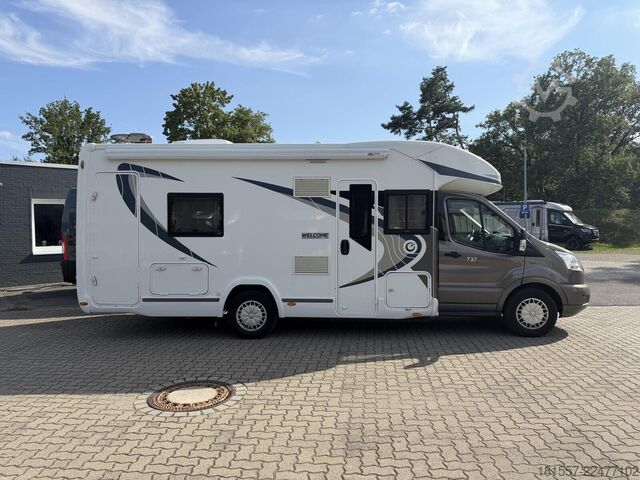 Half-integraal camper CHAUSSON Welcome 737 Klima, SAT/TV, Solar