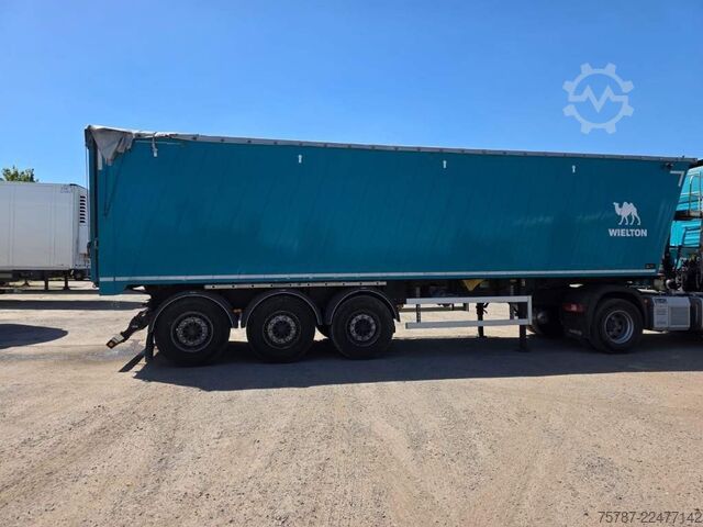 Kippers oplegger WIELTON 50 cbm Getreidemulde, Pendelklappe,Kornschieber