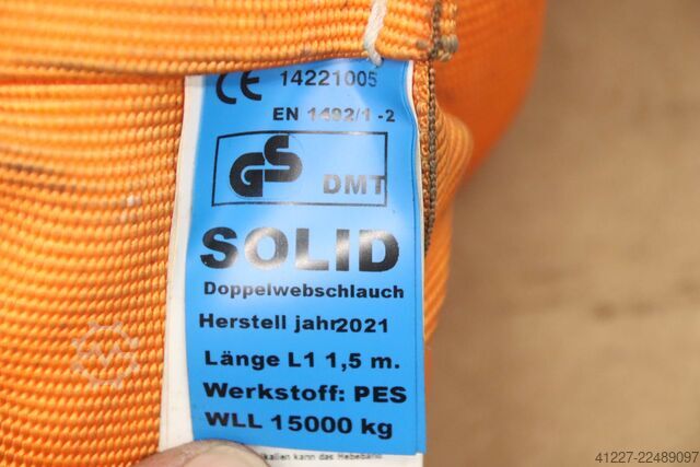στρογγυλός ιμάντας ανύψωσης Solid WLL 15.000 kg