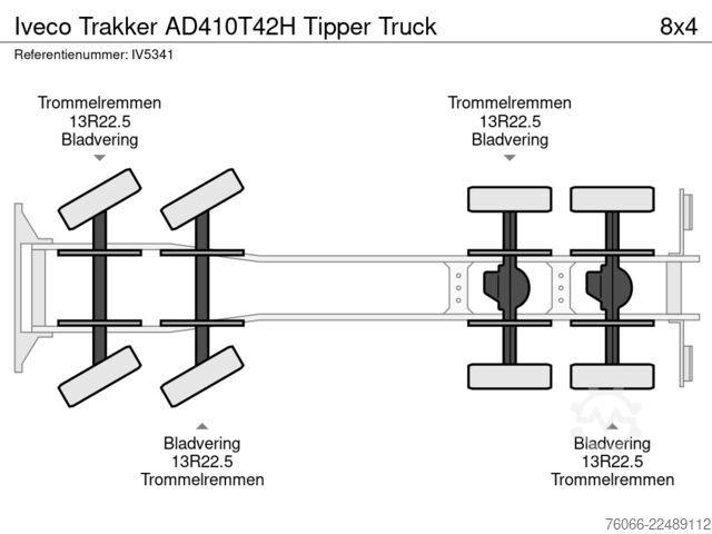 Ανατρεπόμενο φορτηγό Iveco Trakker AD410T42H Tipper Truck