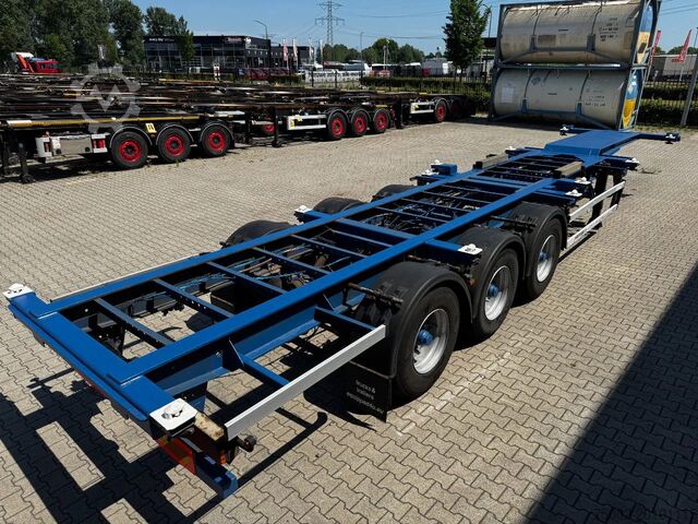 Containervervoer Groenewegen 40FT HC-chassis, BPW+Drum, liftaxle, NL-Chassis
