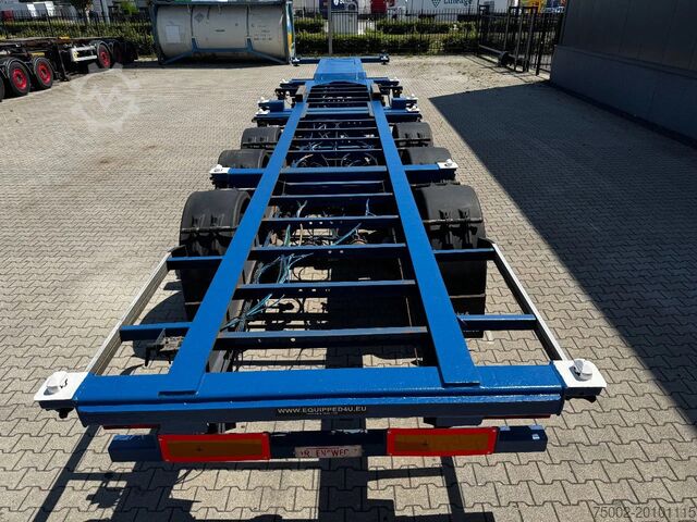 Containervervoer Groenewegen 40FT HC-chassis, BPW+Drum, liftaxle, NL-Chassis