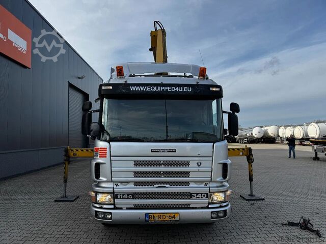Vrachtwagen met kraan Scania P114-340 + HIAB 19-5 crane + remote / Euro-3 / ...