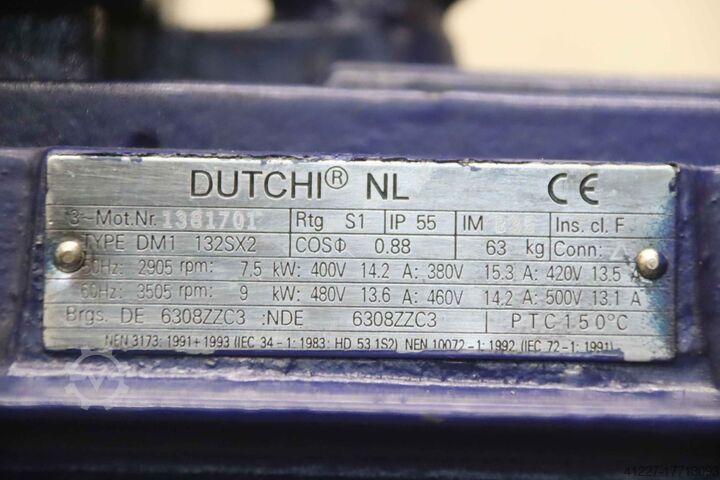 Elektromotor 7,5 kW 2905 tpm Dutchi DM1 132SX2