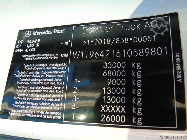 3-sidet tippelad Mercedes-Benz Arocs 3348 + TRI TIPPER + 6X4 + EURO 6