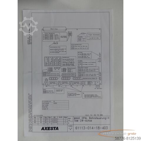 Componente Axesta Grossenbacher Axis Control IEEE 488 / 50 70 086 SN:9705180037 !