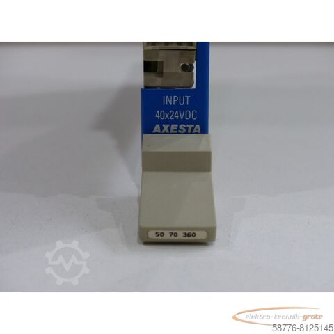 Στοιχείο Axesta Grossenbacher Input 40x24VDC / 50 70 360 SN:9807602063 !