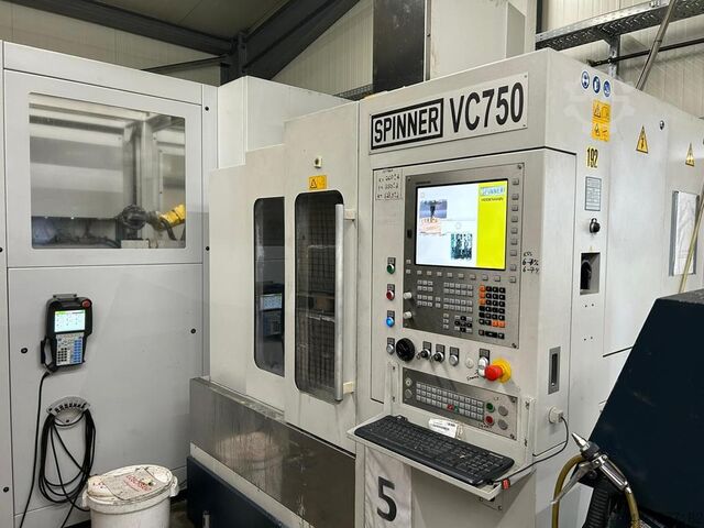 Verticale bewerkingscentrum Spinner VC 750