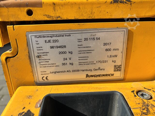 Elektrische palletwagens Jungheinrich EJE 120