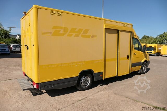 Vrachtwagen met bakwagen mercedes-benz SPRINTER 310 CDI MAXI EURO-5 KOFFER REGALE KAMERA DURCHGANG COC