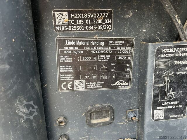 LPG targoncák Linde H20T-02/600