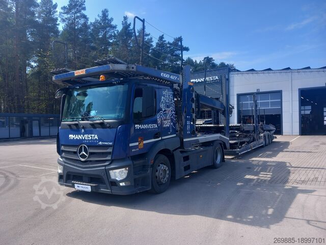 Camión portacoches Mercedes-Benz Actros 1843 LS Car carrier + Rolfo