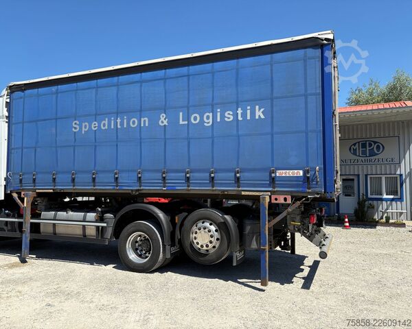 Chassis intercambiável com plataforma e lona Wecon Wechselbrücke Verzinkt Edscha + Gardine