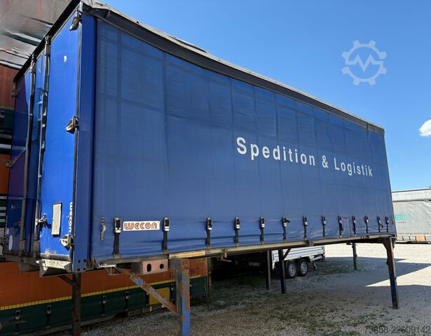 Chassis intercambiável com plataforma e lona Wecon Wechselbrücke Verzinkt Edscha + Gardine