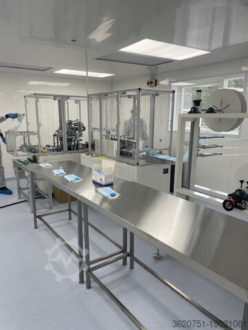 Assemblagelijn voor 3-laags chirurgische gezichtsmaskers Hans Group DFM80A