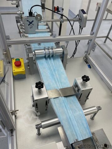 Assemblagelijn voor 3-laags chirurgische gezichtsmaskers Hans Group DFM80A