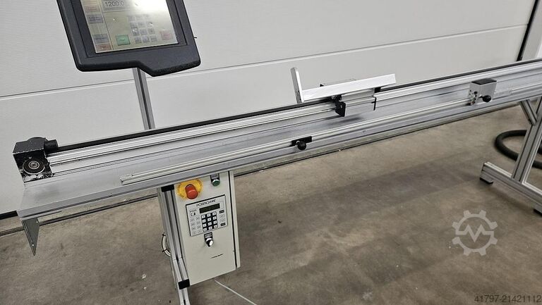 Tope de longitud Hecht Positiomat 525 con calibrador de vidrio. Hecht Positiomat 525