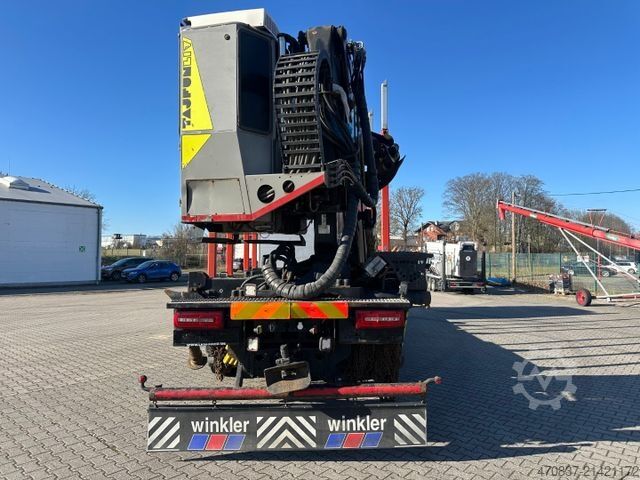 Faházszállító teherautó MAN TGX 26.580 6x4 / Kurzholz / Tajfun 150Z96