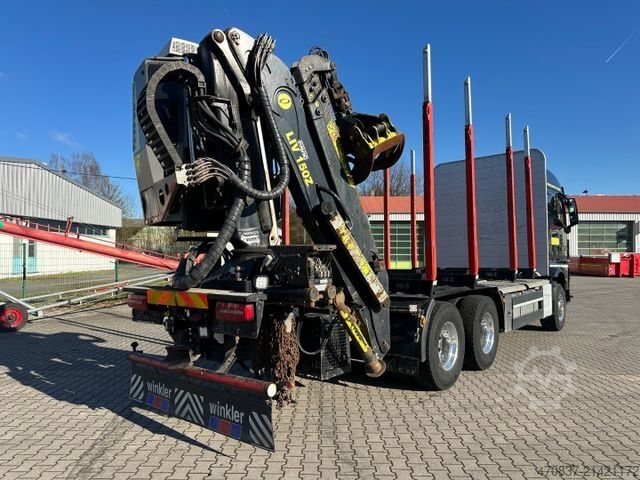 Faházszállító teherautó MAN TGX 26.580 6x4 / Kurzholz / Tajfun 150Z96