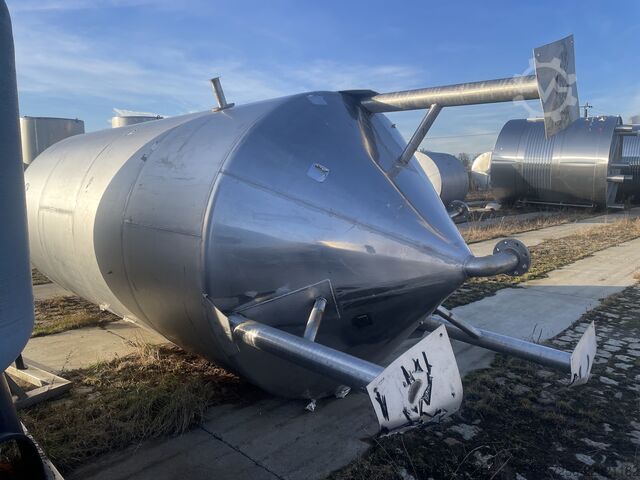 Tárolótartály 14m3 stainless steel tank with agitator 