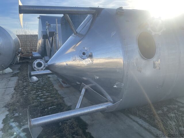Tárolótartály 14m3 stainless steel tank with agitator 