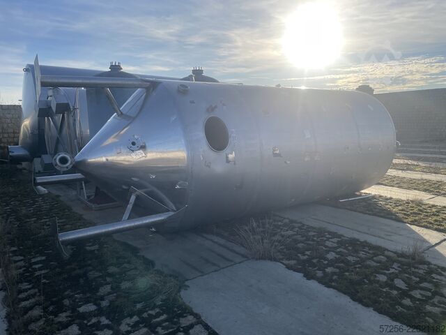 Tárolótartály 14m3 stainless steel tank with agitator 