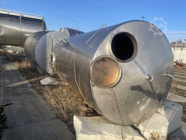 Tárolótartály 14m3 stainless steel tank with agitator 
