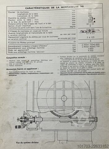 Dikey Kanal Açma Makinesi GSP M 743 - bleu