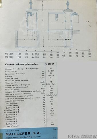  MAILLEFER MAC-350 M