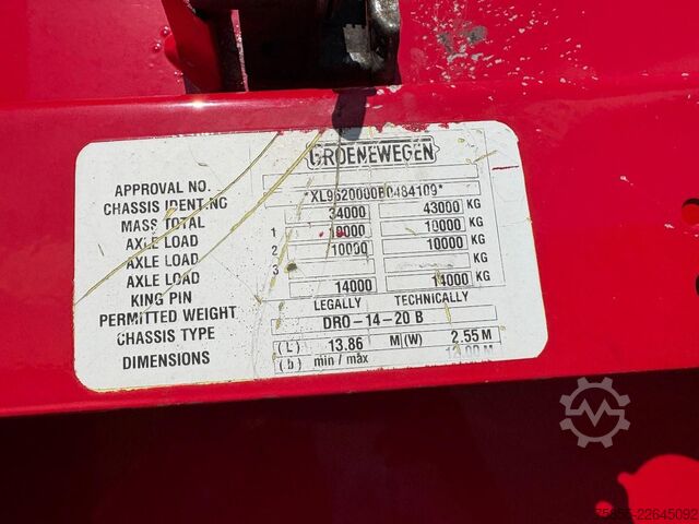 Valigia Groenewegen DRO-14-20 B 2-Axle Closed Box / BPW Axles / Ste...
