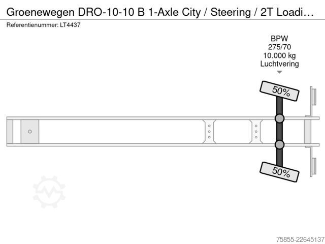 Valigia Groenewegen DRO-10-10 B 1-Axle City / Steering / 2T Loading...