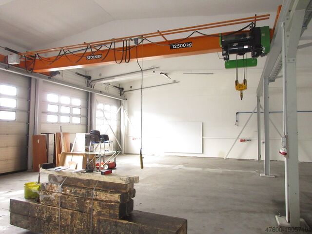 Kranhimmel Kran Hallenkran Kranbahn Stahl Stocker Portalkran Brückenkran 9m Kran Seilzug 12,5t 12500Kg L 15 x B 9,5m