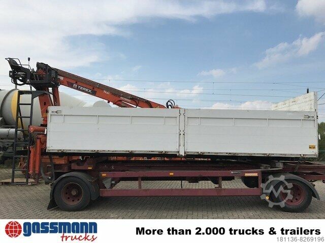 Wechselfahrgestell LKW  Wechselbrücke mit Kranvorrichtung