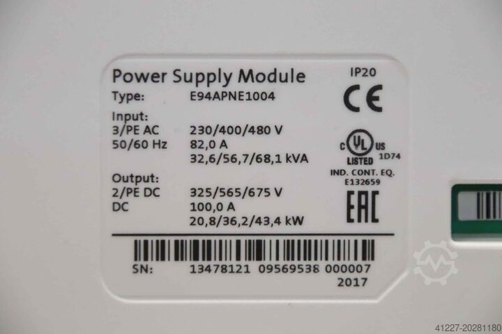 Voedingsmodule Lenze L-force  E94APNE1004
