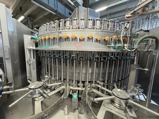 Krones, Profipack, Heuft, Robopac línea de embotellado para botellas de vidrio retornables (1998) Krones, Profipack Abfülllinie für Glasflaschen (Mehrweg)