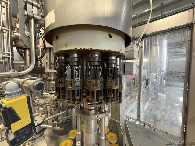 Krones, Profipack, Heuft, Robopac línea de embotellado para botellas de vidrio retornables (1998) Krones, Profipack Abfülllinie für Glasflaschen (Mehrweg)