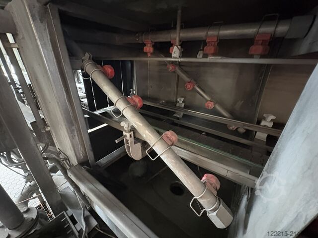 Krones, Profipack, Heuft, Robopac línea de embotellado para botellas de vidrio retornables (1998) Krones, Profipack Abfülllinie für Glasflaschen (Mehrweg)