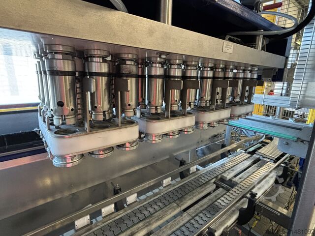 Krones, Profipack, Heuft, Robopac línea de embotellado para botellas de vidrio retornables (1998) Krones, Profipack Abfülllinie für Glasflaschen (Mehrweg)